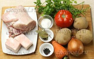 Картофельный суп с мясом - рецепт