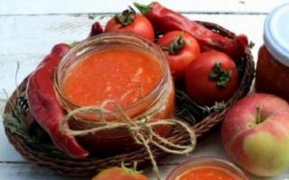 Аджика из помидор вареная: рецепты